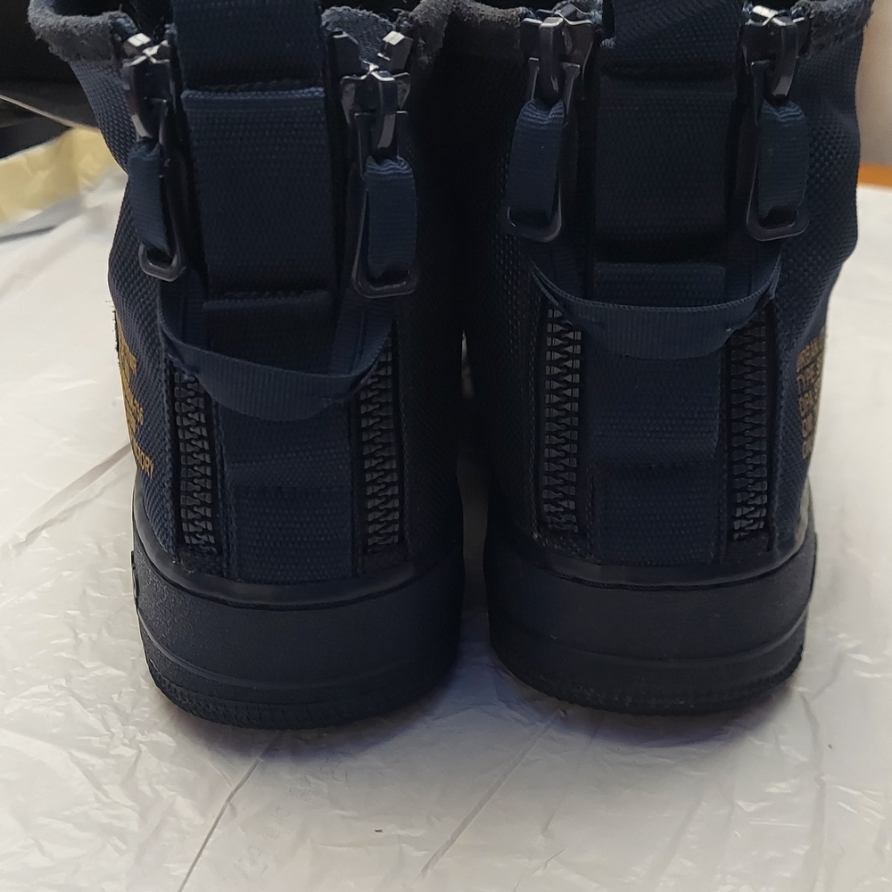 Nike Black and Gold Mid-Top Sneakers - Picture 6 of 7